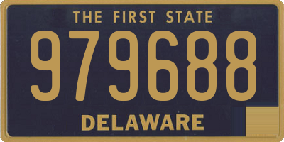 DE license plate 979688