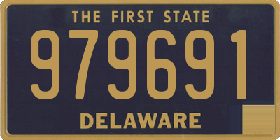 DE license plate 979691