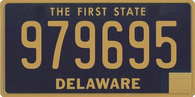 DE license plate 979695