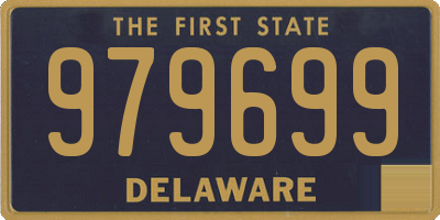 DE license plate 979699