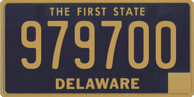 DE license plate 979700