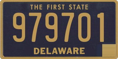 DE license plate 979701