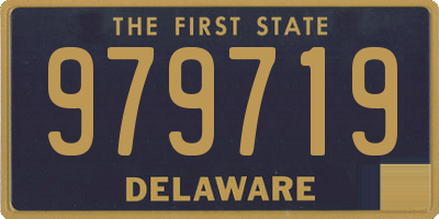 DE license plate 979719