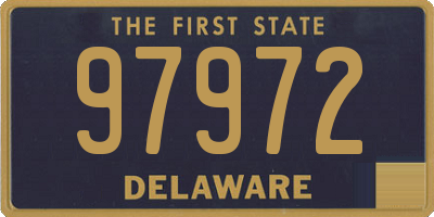 DE license plate 97972