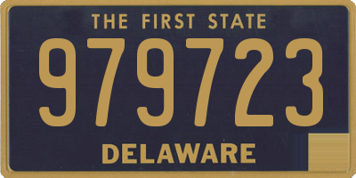 DE license plate 979723