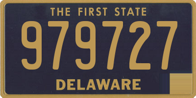 DE license plate 979727