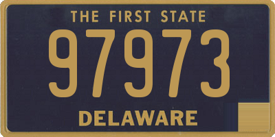 DE license plate 97973
