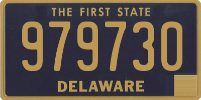 DE license plate 979730