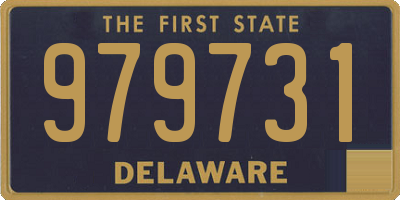 DE license plate 979731