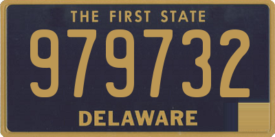 DE license plate 979732