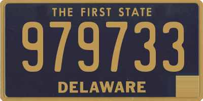 DE license plate 979733