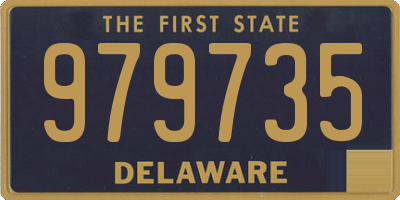 DE license plate 979735