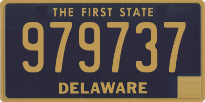 DE license plate 979737