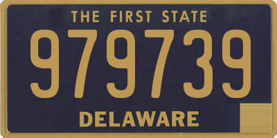 DE license plate 979739