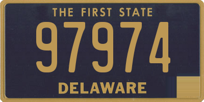 DE license plate 97974