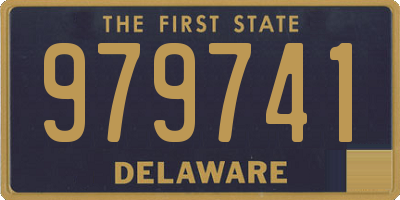 DE license plate 979741