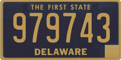 DE license plate 979743