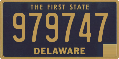 DE license plate 979747