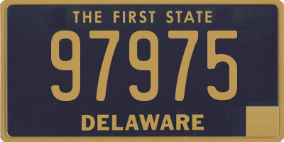 DE license plate 97975