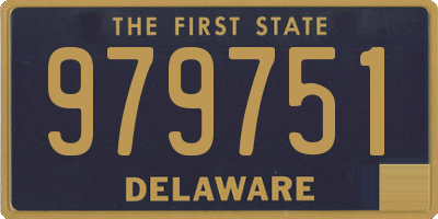 DE license plate 979751