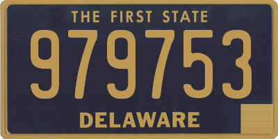 DE license plate 979753