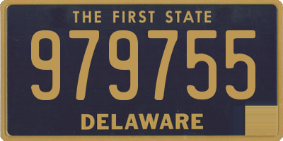 DE license plate 979755