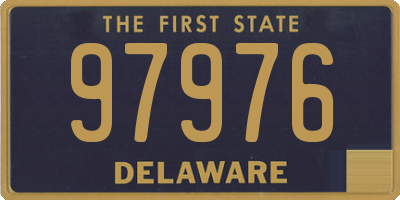 DE license plate 97976