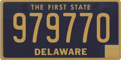 DE license plate 979770