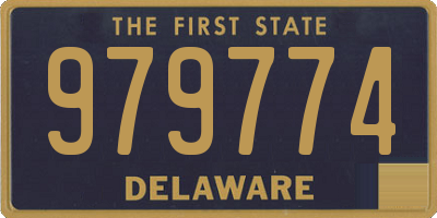 DE license plate 979774