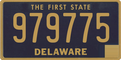 DE license plate 979775