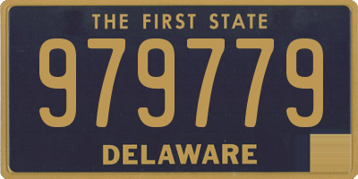 DE license plate 979779