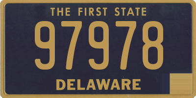 DE license plate 97978