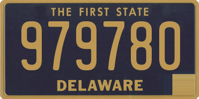 DE license plate 979780