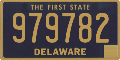 DE license plate 979782