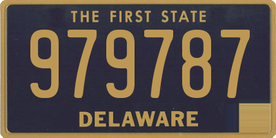 DE license plate 979787