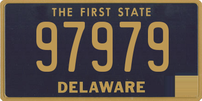 DE license plate 97979