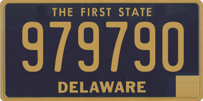 DE license plate 979790