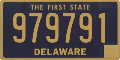 DE license plate 979791