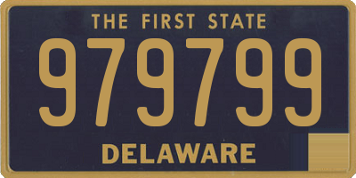 DE license plate 979799