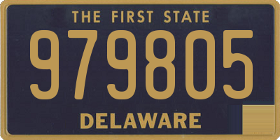 DE license plate 979805