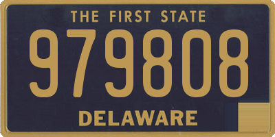 DE license plate 979808