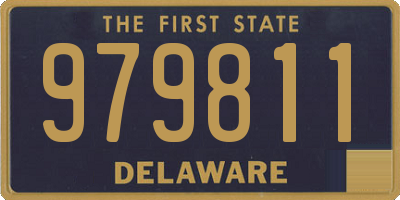 DE license plate 979811