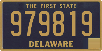 DE license plate 979819