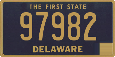 DE license plate 97982