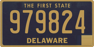 DE license plate 979824