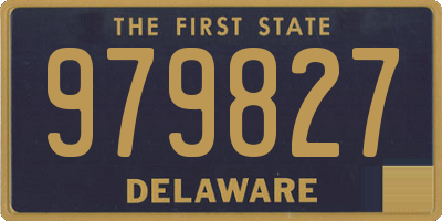 DE license plate 979827