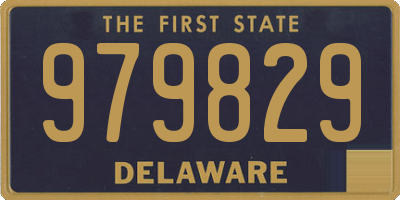 DE license plate 979829