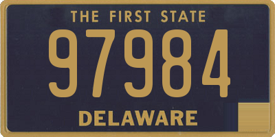 DE license plate 97984