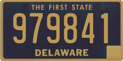 DE license plate 979841