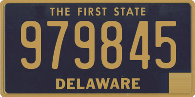 DE license plate 979845